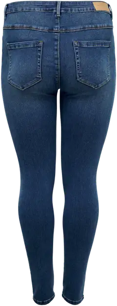 ONLY CARMAKOMA naisten korkeavyötäröiset farkut Caraugusta - Medium Blue Denim - 2