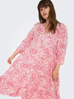 ONLY CARMAKOMA naisten mekko Carmilana - Cloud dancer - 6