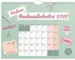 Burde Perhekalenteri 2026 Perheen kuukausikalenteri - 2