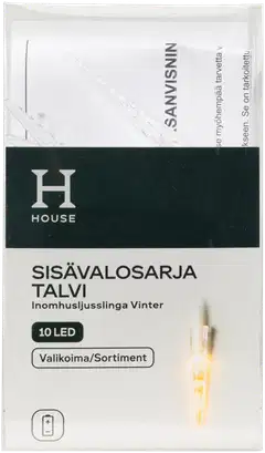House sisävalosarja Talvi 10 led, erilaisia - 9