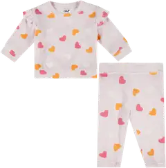 Ciraf vauvojen veluurisetti Sydän 250B260127 - pink - 1
