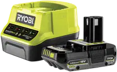 Ryobi 18V akku 2,0 Ah ja laturi ONE+ RC18120-120C - 1