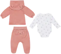 TEX BABY vauvojen setti takki, leggingsit ja body I990792 - PINK DARK - 2