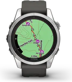 Garmin Fenix 7s Pro Solar urheilukello, harmaa - 7