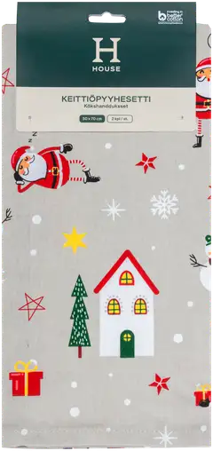 House keittiöpyyhe X-mas story 50x70 cm 2 kpl - 2