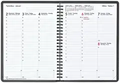 TimeSystem Vuosikalenteri Memory A5 2025 musta - 2