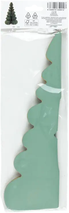 Pöytäkoriste paperikuusi 30 cm vihreä - 2
