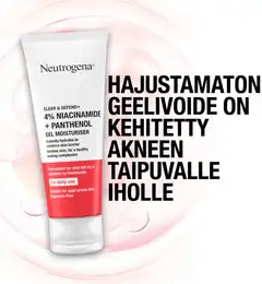 Neutrogena Clear & Defend+ Gel Moisturiser kosteusvoide 50 ml - 6