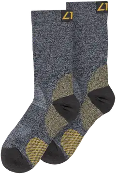 Luode12 unisex retkeilysukat 2-pack Coolmax - Yellow - 1