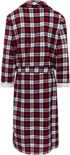 Actuelle naisten aamutakki 212A382519 - red check - 2