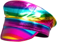 Kapteenin hattu sateenkaaren värit - 1