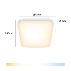 Philips Smart Lighting kattovalaisin neliö 18W  valkoinen säädettävä kaukosäätimellä - 3