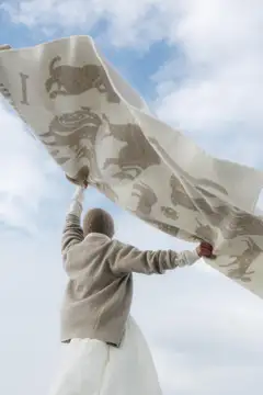 Lapuan Kankurit huopa Koirapuisto 130x180 cm beige - 2