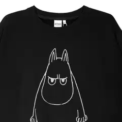 Miesten Moomin Unto Collegepaita Kiukku-muumi - Black - 3