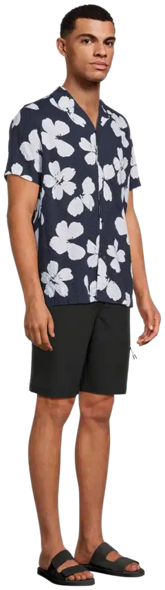 TEX miesten Hawaii-paita I274959 - NAVY DARK - 4