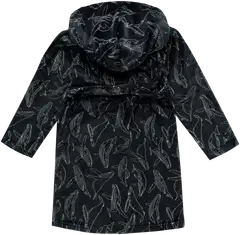 House lasten fleece-kylpytakki valas 232H382632 - MUSTA - 2