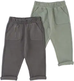 TEX BABY vauvojen trikoohousut I274204 2-pack - GREY DARK - 1