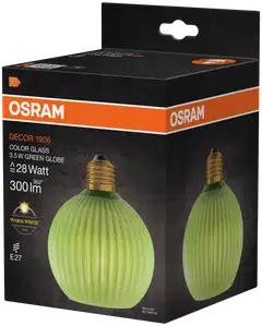 Osram LED-sisustuslamppu Decor Globe 3,5W E27 vihreä - 3