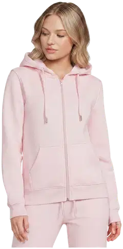 House naisten vetoketjullinen hupparitakki Cassy - Light pink - 1