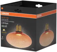 Osram LED-sisustuslamppu Decor Cracked Flat 3,5W E27 oranssi - 3