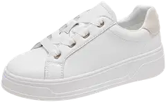 WKLY. naisten nahkatennarit Bogi W345370 - White twocolored - 3