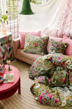 Valilla pussilakanasetti Ahomaa 150x210 cm vihreäpink - 3