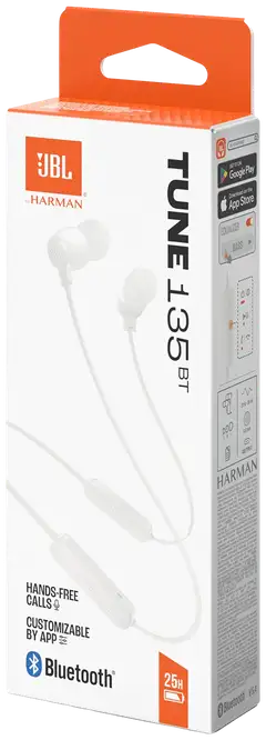 JBL Bluetooth nappikuulokkeet Tune 135BT valkoinen - 10