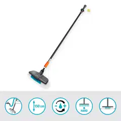 GARDENA Terassinpesuharja varrella Cleansystem, karkea - 2