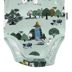 Muumi vauvojen body Kuutamoyö 593353 - vihreä - 3