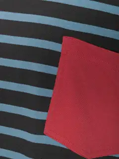 RATIA miesten pyjama - musta/turkoosi - 5
