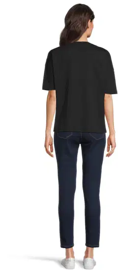 House naisten t-paita print 213H261405 - BLACK - 3