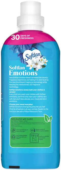 Softlan Emotions Energizing Blue Hibiscus huuhteluaine 650ml - 2