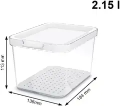 Rotho jääkaappirasia Cauma 2,15 l - 2