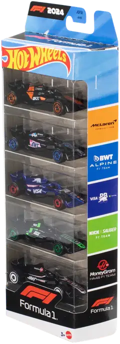 Hot Wheels Race F1 -Pikkuautot 5 Kpl - 3