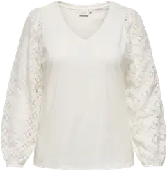 ONLY CARMAKOMA naisten paita Careffie - Cloud dancer - 1