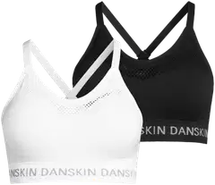 Danskin naisten rintaliivitoppi 211D332555 2-pack - Black/White - 1