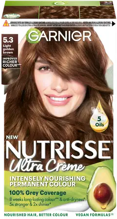 Garnier Nutrisse Ultra Creme 5.3 Light Golden Brown Vaalea Kullanruskea kestoväri 1kpl - 2