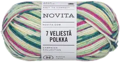 Novita lanka 7 Veljestä Polkka 100g hedelmä 8011 - 1