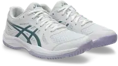 Asics Upcourt 6 naisten sisäpelikenkä - WHITE/FOGGY TEAL - 1