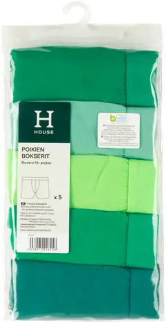 House lasten bokserit 231H082502 5-pack - green multicolor - 3