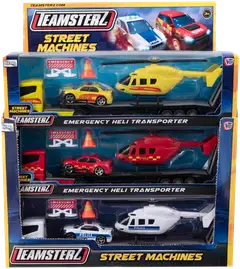 Teamsterz lelu Street Machines pelastushelikopterin kuljetusrekka ja tarvikkeet - 1