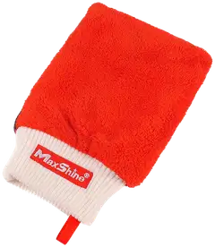 Maxshine 204003MT mikrokuituinen savikinnas 21×16 cm – punainen/musta, 450GSM, jopa 50 käyttökertaa, naarmuttamaton, täydellinen maalipinnan syväpuhdistukseen - 1