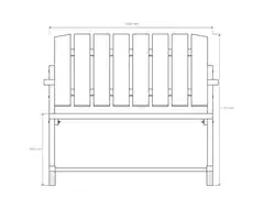 Miljöörakennus jämäkkä kahden istuttava seniorikeinupenkki tumman harmaa 116 x 131 x 113 cm - 3