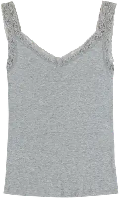 TEX naisten pitsitoppi I974679 - GREY CHINE - 2