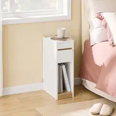 SoBuy yöpöytä valkoinen FBT163-WN - 2