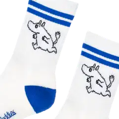 Moomin By Nordicbuddies Lasten sukka yksittäispakkaus Muumipeikko - Valkoinen/Sininen - 2