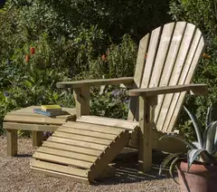 Elli-tuolin istuinjatko 52 cm, kestopuu vihreä - 3