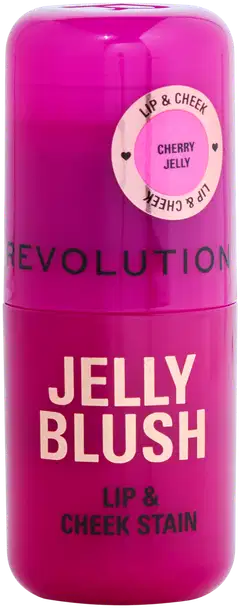 Makeup Revolution Jelly meikkipuikko poskille ja huulille 0,03g Stain Strawberry Pink - Cherry Red - 1