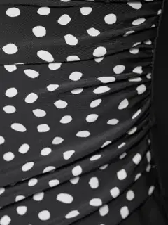 Actuelle naisten uimapuku pilkku 215A012507 - Black Aop - 5