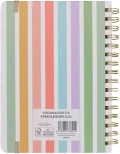 Pöytäkalenteri A5 raita - 2